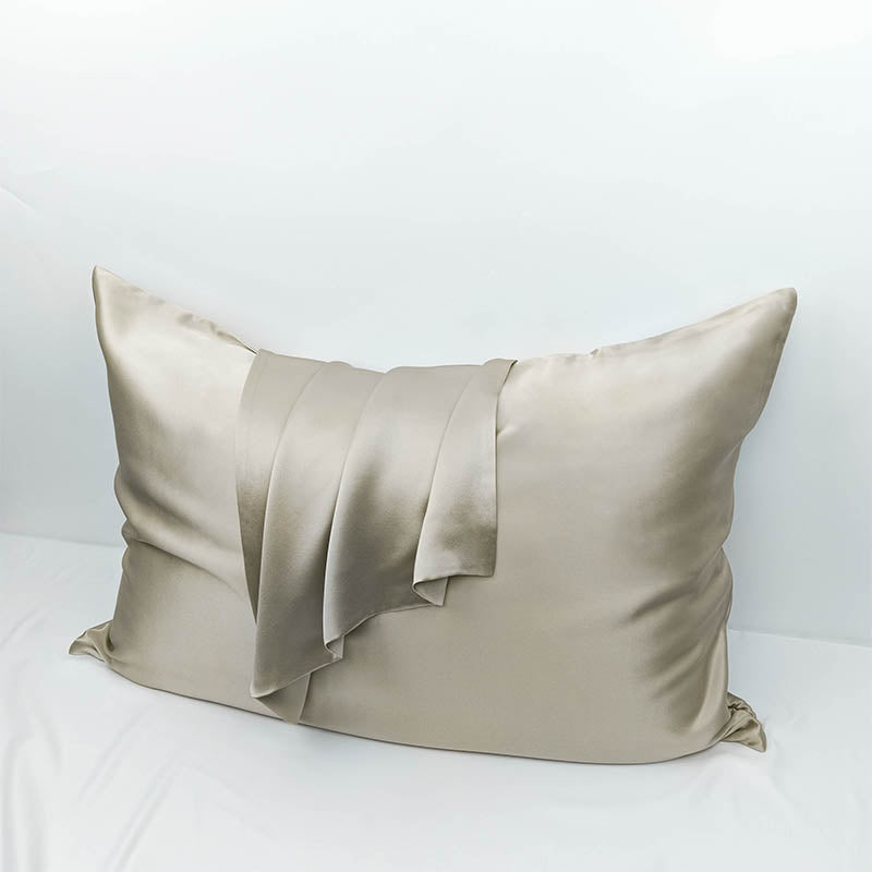 1 Piece 19 Momme 100% Pure Mulberry Silk Pillowcase with Hidden Zipper