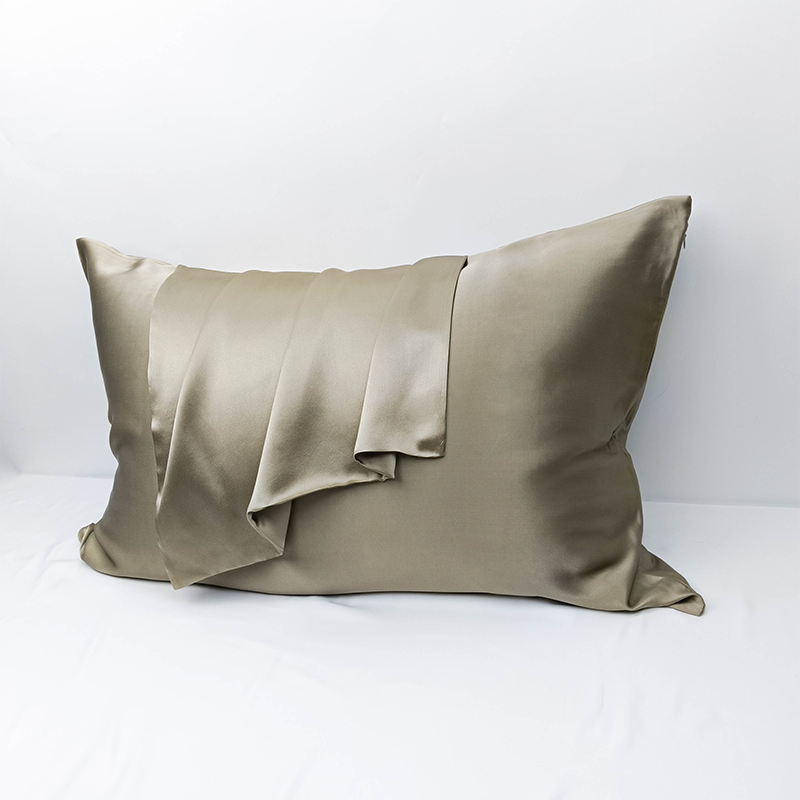 1 Piece 19 Momme 100% Pure Mulberry Silk Pillowcase with Hidden Zipper